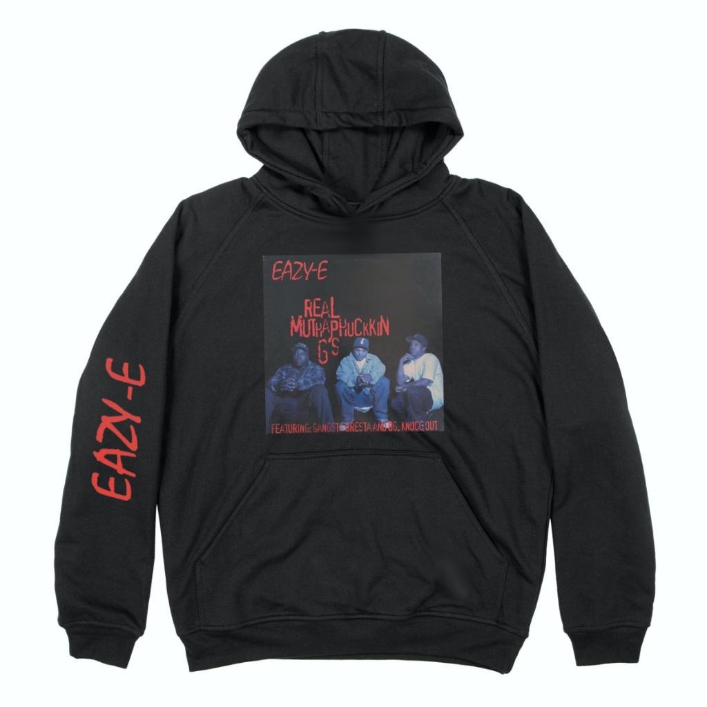 Eazy - E X Bg Knockt Out X Dresta “Real Mothaphukin G”X” Pullover Hoodie S-5xl